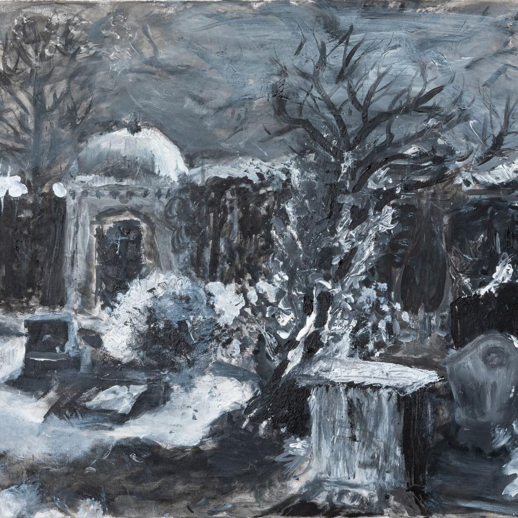 Friedhof in der Bergmannstrasse - Acryl - 80 x 60 cm (2015)