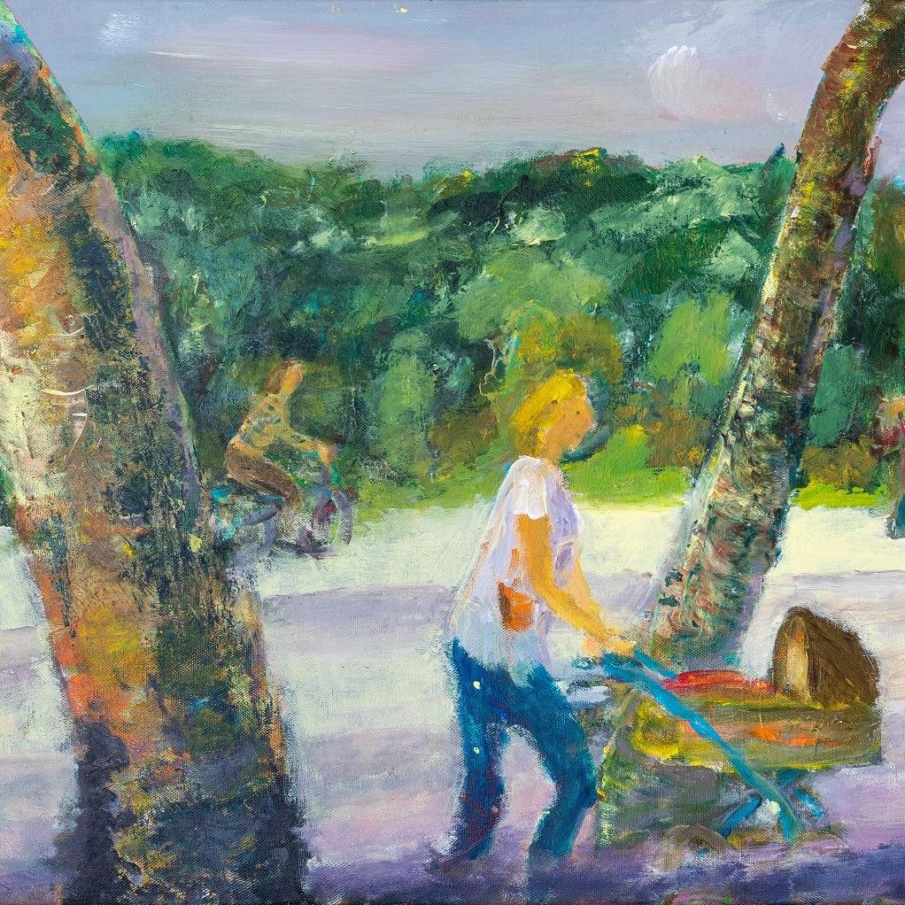 Sommer im Tiergarten - Acryl 70 x 60 cm (2023)